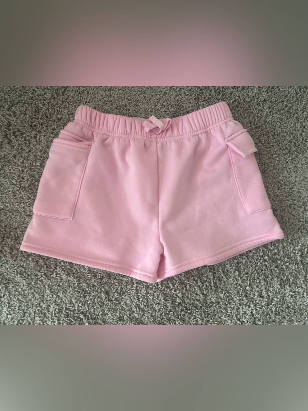 Cute Pink Drawstring Shorts for girls.